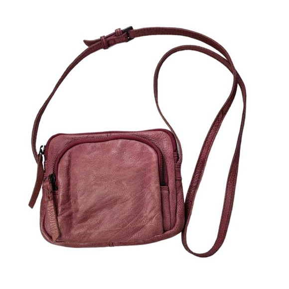 Rock Paper Scissors Handbags - Rock Paper Scissors R.P.S. Bags Mauve Pink Leather Mini Crossbody Purse